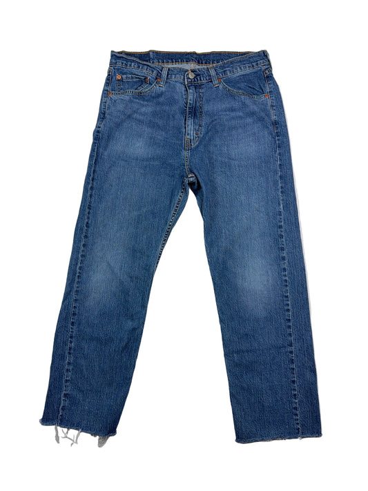 Levi’s 505 Men’s Cutoff Straight Fit Jeans – Size 34x25